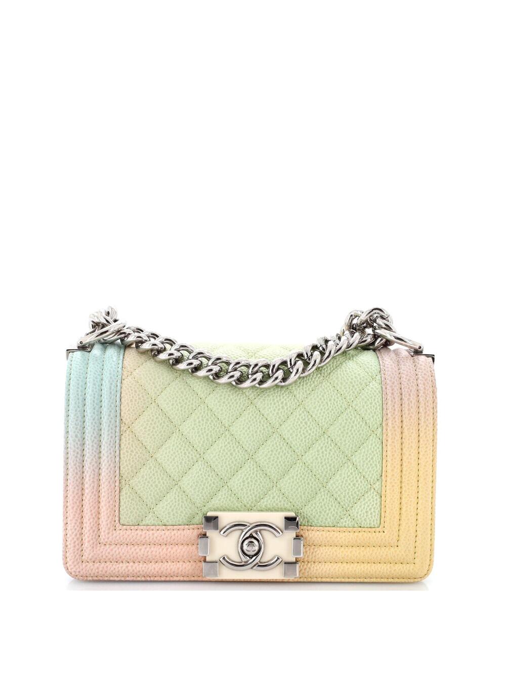 Chanel Rainbow Boy Flap Bag Quilted #327255C45B